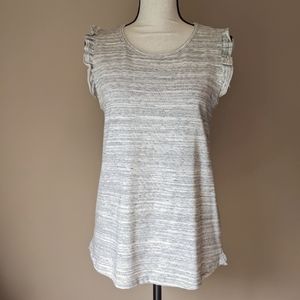 Ruffle sleeve tank